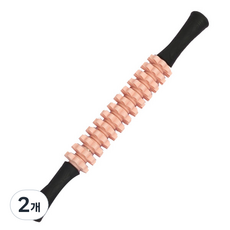 다쇼룸 근육이완 바이브레이터 휠 요가 안마기, 2개, 핑크