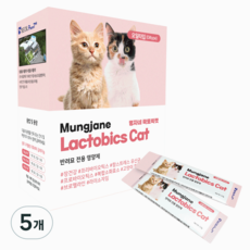 멍자네 고양이 영양제, 장건강/유산균, 35g, 5개