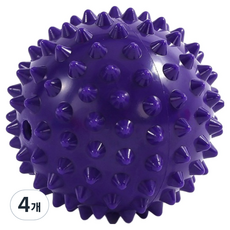 디미스 지압마사지 도치볼 7cm, 4개, 퍼플