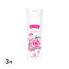 불가리안로즈 로즈 오리지날 미셀라 클렌징워터, 150ml, 3개