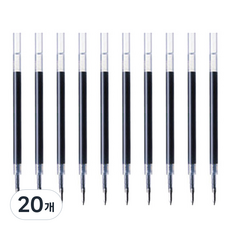 제브라 리필 JF 볼펜심 0.5mm, 블루블랙, 20개