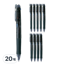 제브라 클립온 3C 멀티펜 0.7mm, 블랙, 20개