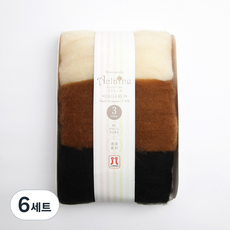 Hamanaka Brand Yarn Aclen毛氈 3種組 H441-140-1, 混色, 6組