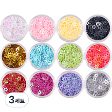 Banhaera 宇宙星辰亮片 12入, 混色, 3個