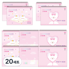 펜피아 2000 여아용 스케치북, 20세트, 13매