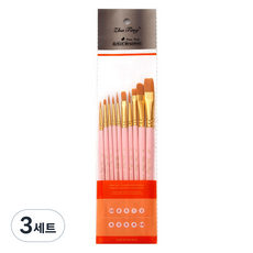 ZhuTing 수채화 브러쉬 붓 세트 파우더, 3세트, 10종