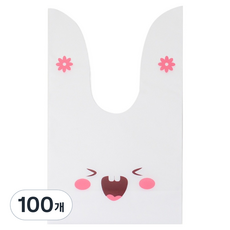 Inp 韓式束口禮物袋 中 16 x 28 cm, 微笑兔子, 100個