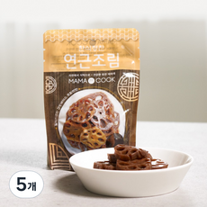 마마쿡 한식정찬 연근조림, 5개, 90g
