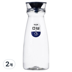 코멕스 원형 물병, 투명, 1.2L, 2개