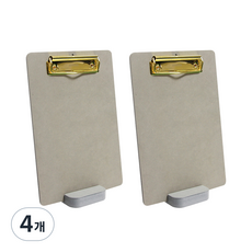 에이트리스 에코 클립보드 메뉴판 빌지 소, 골드 + 그레이, 4개