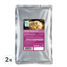 청정원 생크림 까르보나라 파스타소스, 1kg, 2개