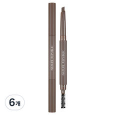 네이처리퍼블릭 바이플라워 아이브로우 오토펜슬 0.3g, 02 피칸 브라운, 6개