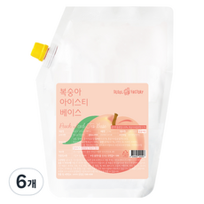 서울팩토리 복숭아 아이스티 베이스, 2kg, 6개