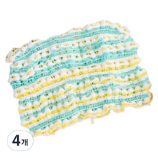 洗臉髮帶 浴帽, 綠色, 4個