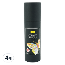 핑크풋 전문가용 블랙우드 색연필, 4개, 36색