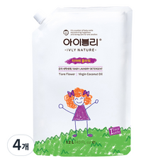 IVLY nature 嬰兒洗衣精 梔子花香, 4入, 1.2L