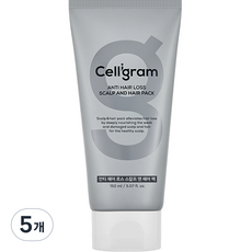 셀리그램 안티 헤어로스 스칼프 앤 헤어팩, 5개, 150ml