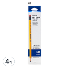munhwA Thezone 黃色鉛筆, HB, 4個