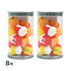 Pinkfoot 速食造型橡皮擦, 8罐, 混色