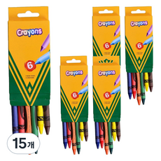 루나그린 다양한 크레파스, 15개, 6색
