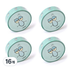 스폰지밥 페이스 마스킹테이프 12mm x 7m, 징징이, 16개