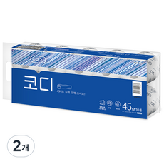 CODI 捲筒衛生紙強力壓花 2層, 45m, 10入, 2袋
