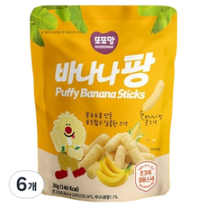 또또맘 바나나팡, 30g, 6개, 바나나맛