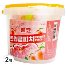 슬코 슬라임 만들기 트윙클 피치, 혼합색상, 2개