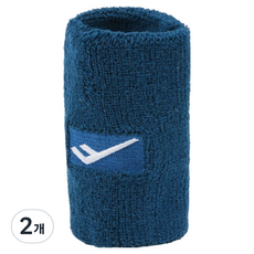 프로스펙스 테리 롱 손목 밴드, 네이비, 2개