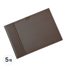 인조가죽 자석 클립보드 결재판, 브라운, 5개