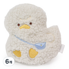 모찌타운 포켓형 뽀글뽀글 핫팩 인형 뽀글오리 11.5cm, 6개