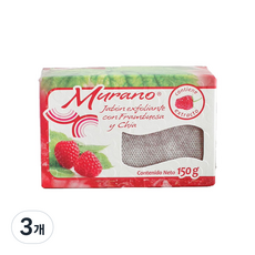 穆拉諾潔面皂覆盆子, 150g, 3個