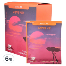 일킬로커피 오렌지빛 석양 드립백 커피, 10g, 5개입, 6개