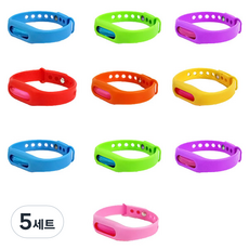앵앵허브밴드x10개 천연 아로마오일 밴드 랜덤색상, 160g, 5세트