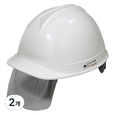 동명 투구형 보안경 안전모 DMS-D-3001SH, 아이보리, 2개