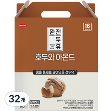 한미 완전두유 호두와 아몬드, 190ml, 32개