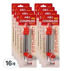 ibis 學用圓規 紅色 SP10066, 16個