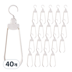 感性旅行出差便攜衣架, 白色, 40個