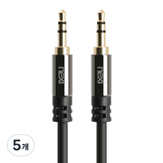 넥시 3.5mm 스테레오 AUX 오디오 케이블 1.5M, NX930/1.5M, 혼합색상, 5개