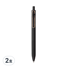 Uni 三菱 自動鋼珠筆UMNSG-38 槍黑色｜書寫流暢、色彩鮮明、辦公學習必備, 2支