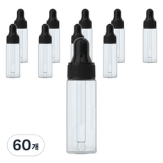 G&Y 玻璃透明滴管空瓶 20ml, 黑色, 60個