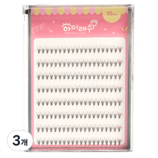 하이래쉬 가닥 인조 속눈썹 MIX 8줄, 3개, 바비 E