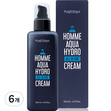 퓨어덤 옴므 아쿠아 하이드로 올인원 크림, 200ml, 6개