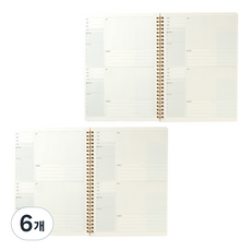 OXFORD 牛奶PP裁切彈簧左翻B5 80張, 單一顏色, 6個