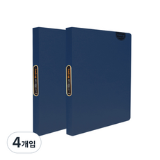 희망사무포인트 희망화일 뉴 후레쉬업 40p O링 클리어화일, 남색, 4개