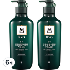 RYO 呂 青蘋果深層清潔與涼爽潤髮乳, 550ml, 6個