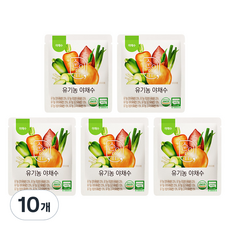 쁘띠엘린 순이유 유기농 야채수, 2g, 10개