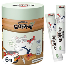 펫모닝 고양이 묘마카세 크리미 간식 60p, 6개, 900g, 게살맛