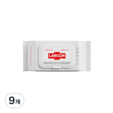 랩신 손소독 티슈 캡형, 60매입, 9개