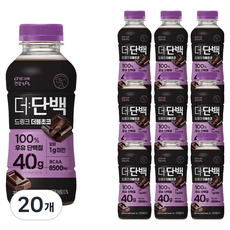 더단백 드링크 더블초코, 350ml, 20개